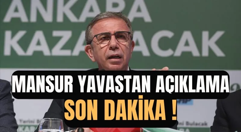 Mansur Yavaş: "Gökçek ve Ailesi Yargılanmadan Adaletten Bahsedilemez"
