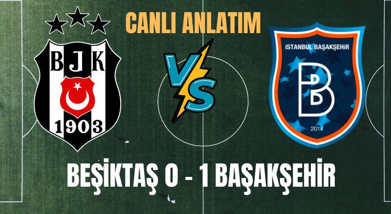 Süper Lig'de Beşiktaş – Başakşehir Maçı İlk Yarı Özeti