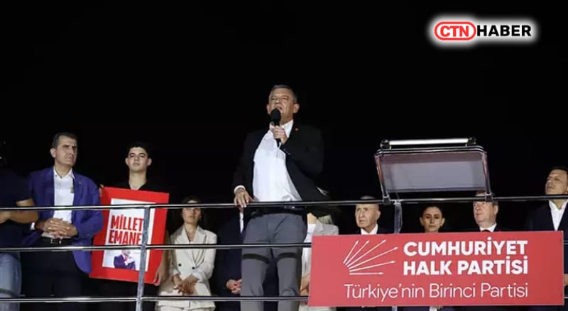 Özgür Özel Bahçelievler mitinginde konuştu: "Millet iradesine sahip çıkıyor"