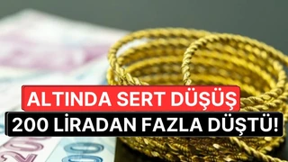 Altın Fiyatlarında Sert Düşüş: Gram Altın Saatler İçinde 250 Lira Kaybettirdi