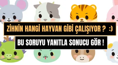 Zihnin hangi hayvan gibi çalışıyor ? Gelin Test edelim 