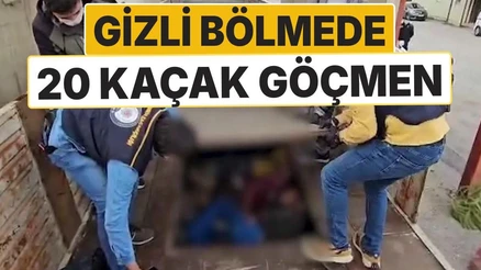 Bitlis'te TIR'ın Gizli Bölmesinden 20 Kaçak Göçmen Çıktı