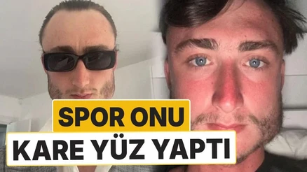 Yıllardır Yaptığı Spor Nedeniyle Yüzü Kareye Döndü