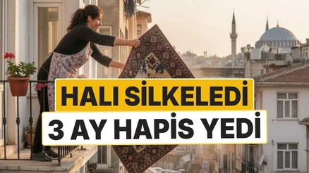 Komşusunun Balkonuna Halı Silkeleyen Kişiye 3 Ay Hapis Cezası