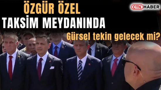 CHP'nin 102. Yılı: Özgür Özel Taksim'de Çelenk Bıraktı, Gürsel Tekin Beklendi