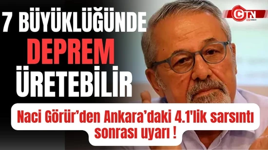Ankara Kalecik 4.1 Deprem Naci Görür Uyarısı  Çankırı Fay Zonu 7 Büyüklük AFAD