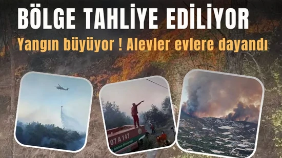 3 İlde Büyük Orman Yangını: Alevler Yerleşim Yerlerini Tehdit Ediyor