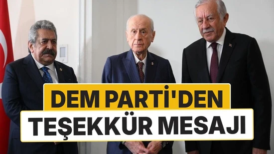 Ankara'da Sıcak Gelişmeler: DEM Parti'den Bahçeli'ye Teşekkür ve Yeni Adım