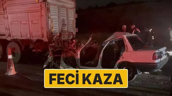 Gaziantep'te Feci Kaza: Otomobil Kamyona Çarptı, 3 Kişi Hayatını Kaybetti