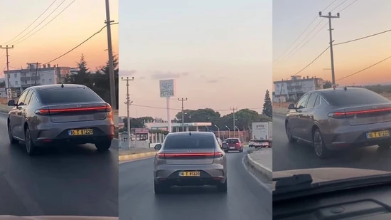 TOGG'un Yeni Sedan Modeli T10F Ayvalık'ta İlk Kez Görüntülendi