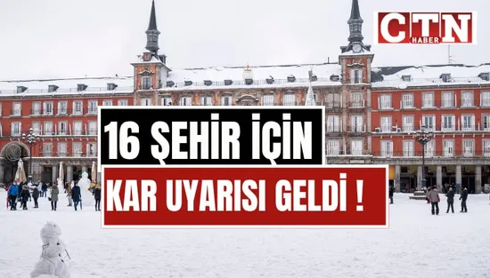 14 Ekim Salı Hava Durumu: 16 İle Sağanak ve Kar Yağışı Uyarısı