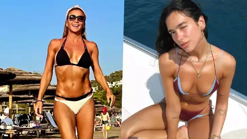Ivana Sert'ten Tatilde Çift Bikini Modası: Dua Lipa Akımına Uyum Sağladı