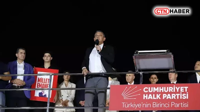 Özgür Özel Bahçelievler mitinginde konuştu: "Millet iradesine sahip çıkıyor"