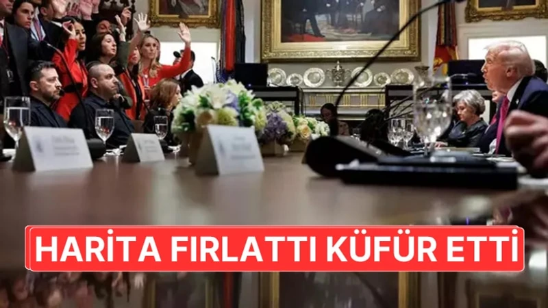 Beyaz Saray'da Kriz: Trump Haritaları Fırlattı, Zelenskiy'e Küfretti