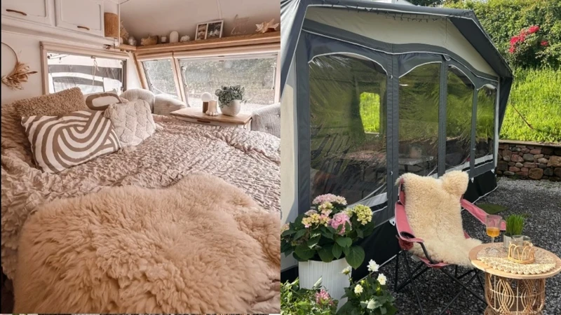 İki Kızıyla Karavanda Yaşayan Anne Sosyal Medyada Gündem Oldu