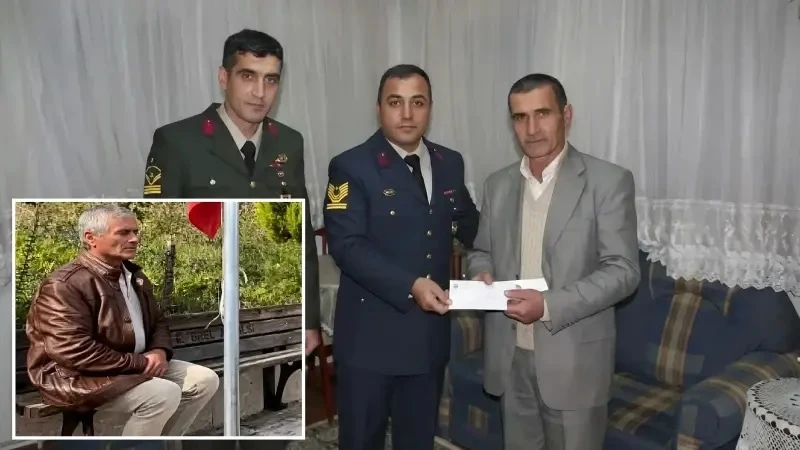 Bartın'da Jandarma Şehit Babasına Yazdığı Cezayı Kendi Cebinden Ödedi