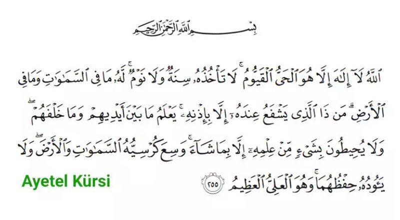 Ayetel Kürsi'nin Tefsiri ve Anlamı – Felak, Nas, İhlas ve Fatiha ile Birlikte - görsel 1