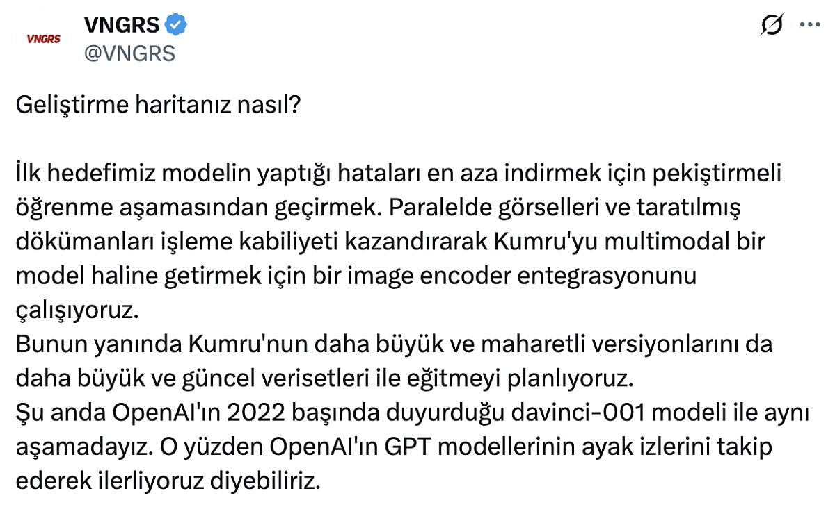 Yerli Yapay Zekâ Kumru Tanıtıldı: Türkçe Odaklı Büyük Dil Modeliyle Yeni Dönem Başlıyor - görsel 9