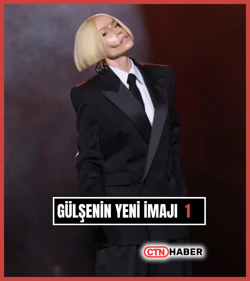 Gülşen’in yeni imajı olay oldu! Siyah takım elbisesi ve sıra dışı saçı gündem yarattı - görsel 1
