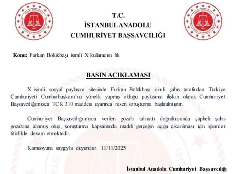 Sosyal Medya Troll’ü Furkan Bölükbaşı, Cumhurbaşkanı Erdoğan’ı Tehdit Ettiği İddiasıyla Gözaltına Alındı - görsel 2