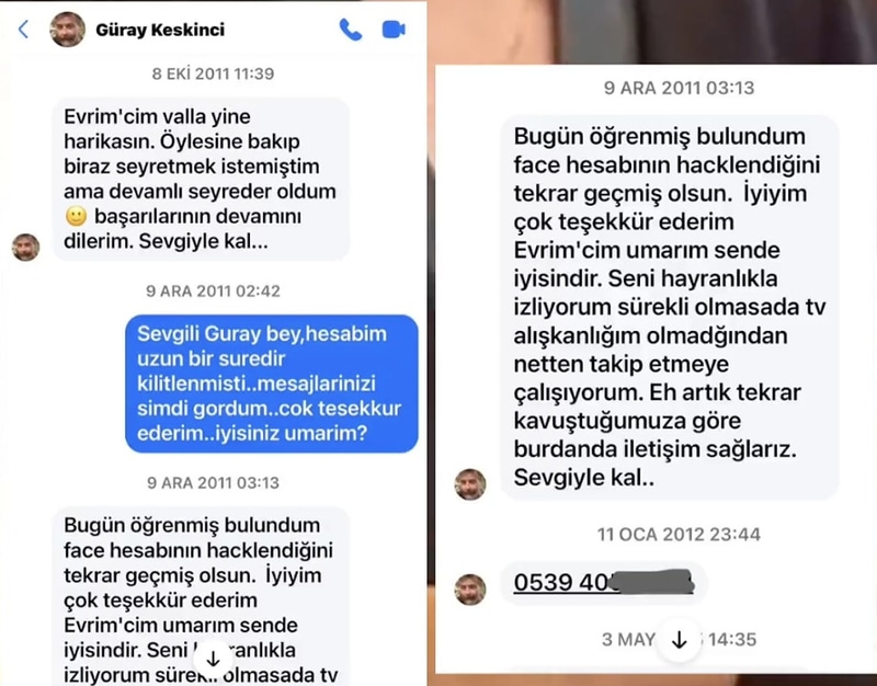Asena Keskinci İddialarının Ardından Yeni Gelişme: Babasının Evrim Akın’a Attığı İlk Mesajlar Ortaya Çıktı - görsel 1